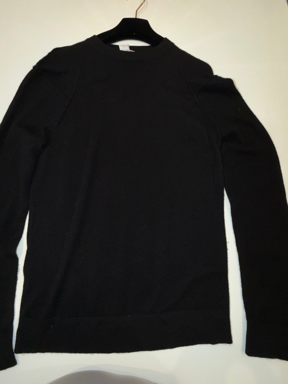 Helmut Lang Black Crewneck Sweater